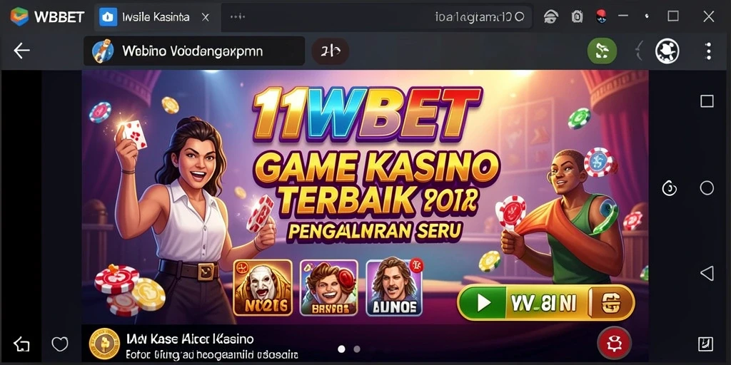 Tampilan gameplay menarik di 11WBET dengan berbagai permainan Kasino.