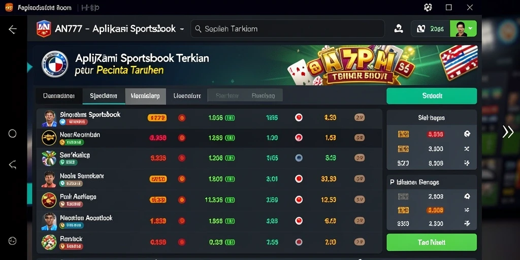 Tampilan gameplay AN777 yang intuitif dan menarik.