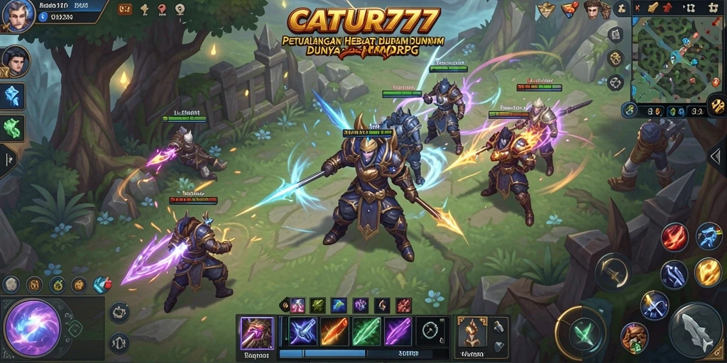 Tangkapan layar dari gameplay <strong>CATUR777</strong> yang menampilkan aksi seru di dunia MMORPG.