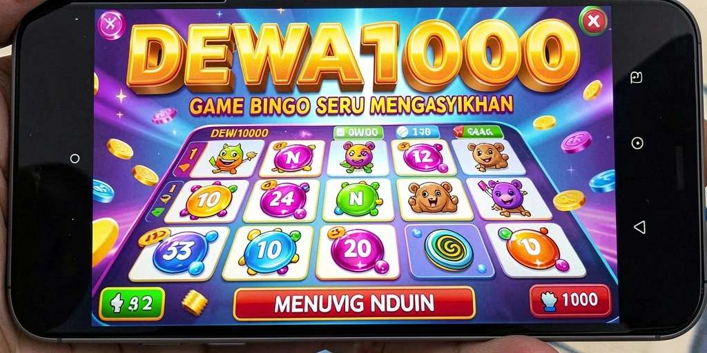 Screenshot gameplay DEWA1000 menunjukkan keseruan bermain bingo.