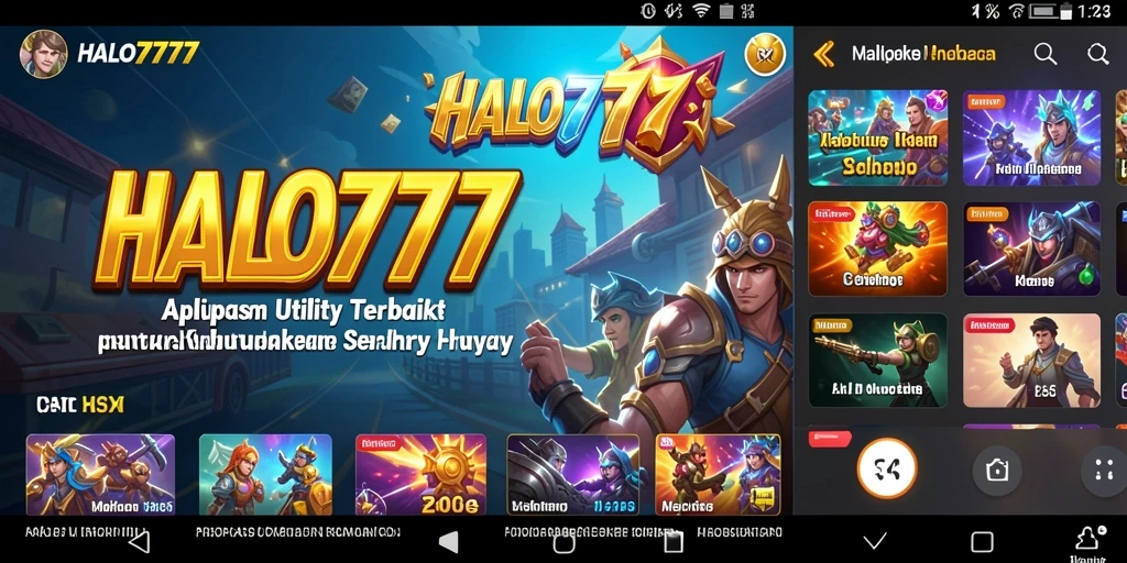 Tampilan antarmuka HALO777 yang intuitif dan menarik untuk penggunaan sehari-hari.