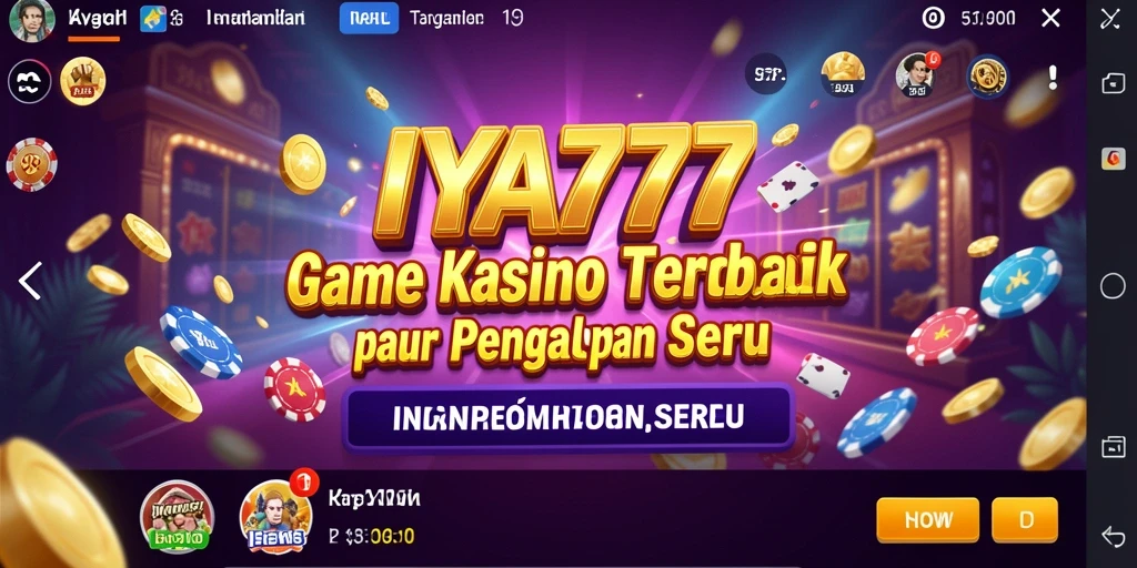 Tampilan gameplay IYA777 yang menarik dan mendebarkan di kasino.