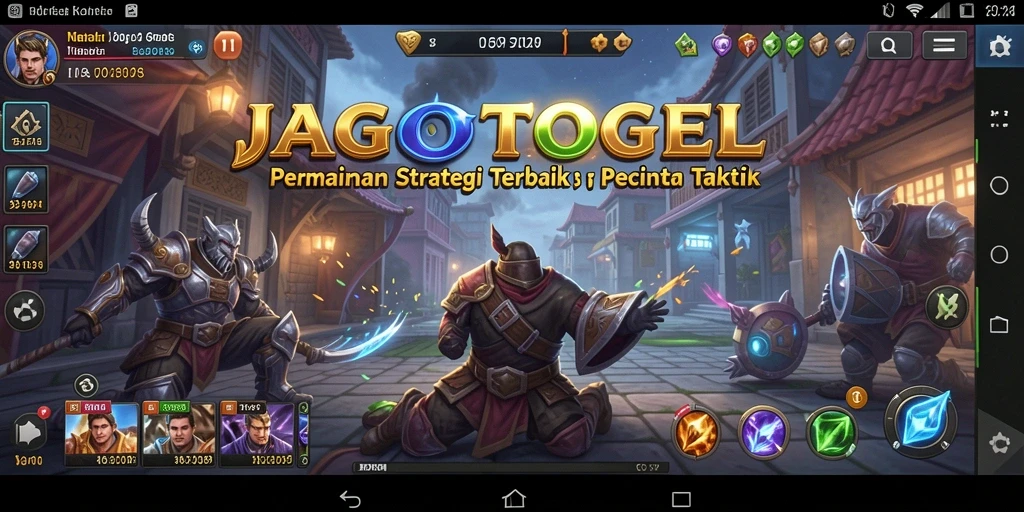 Tampilan gameplay JAGOTOGEL dengan aksi strategi yang mendebarkan.