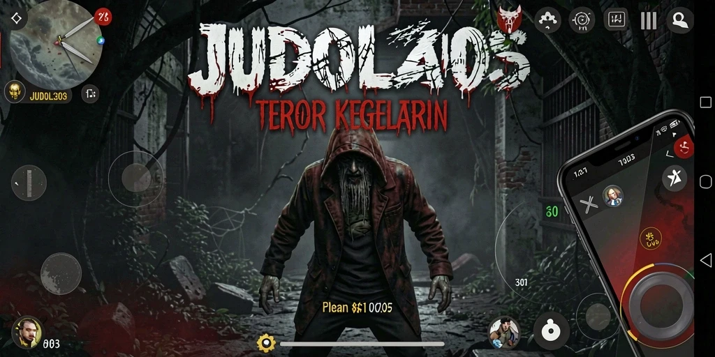 Gameplay menegangkan dengan hantu menyeramkan.