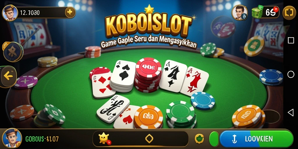 Tampilan gameplay KOBOISLOT yang menarik dan menyenangkan.