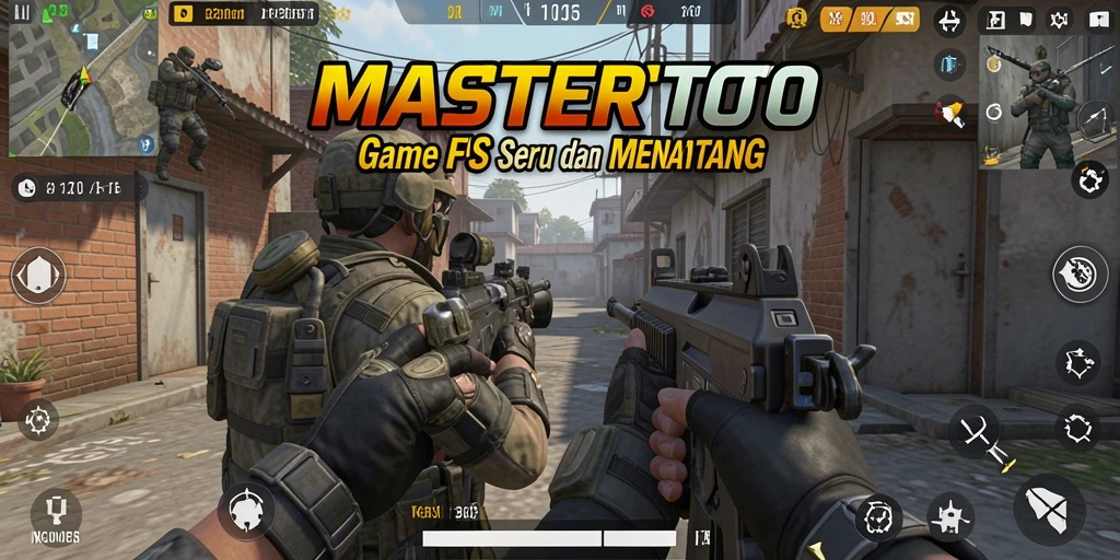 Tampilan gameplay MASTERTOTO dengan aksi tembak-menembak yang mendebarkan.