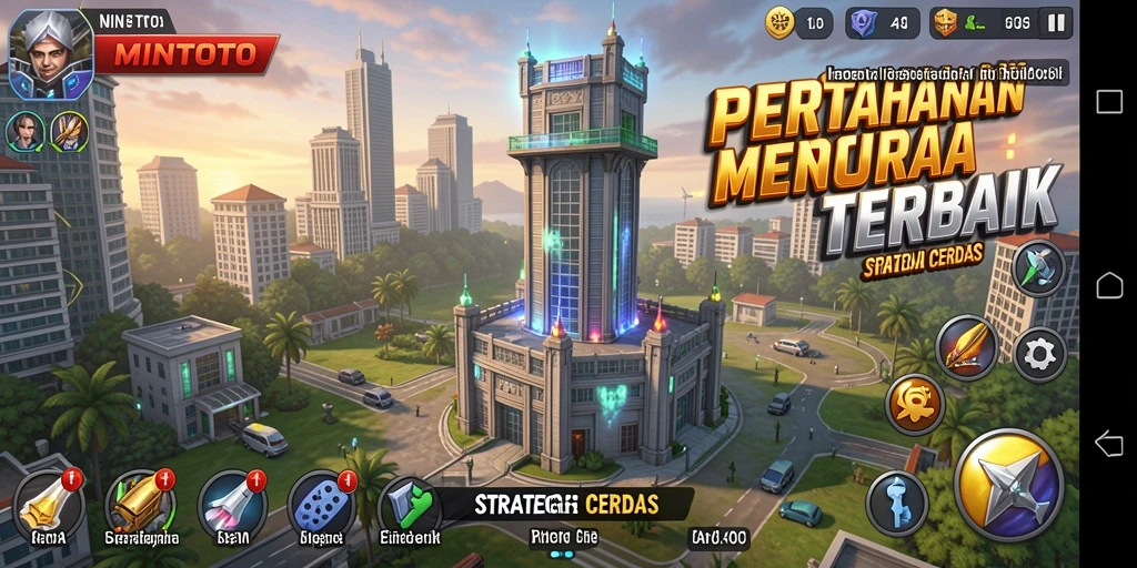 Tampilan screenshot MINTOTO menampilkan aksi seru dalam game Tower Defense.