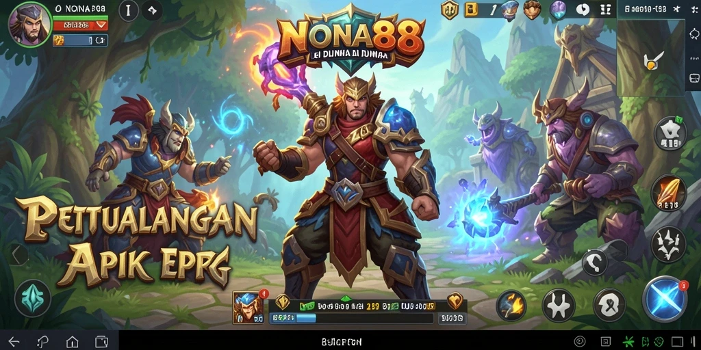 Tampilan gameplay yang dinamis dari NONA88 dalam genre ARPG.