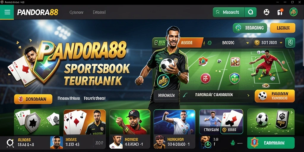 Screenshot PANDORA88 menampilkan antarmuka penggunaan yang menarik untuk taruhan olahraga.