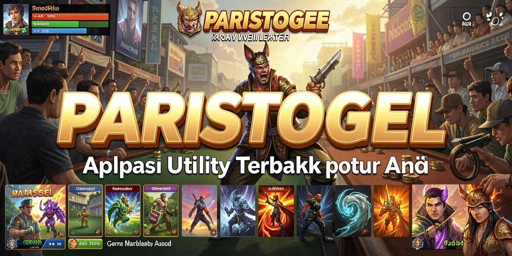 Tampilan utama PARISTOGEL dengan informasi terkini dan fitur-fitur bermanfaat.
