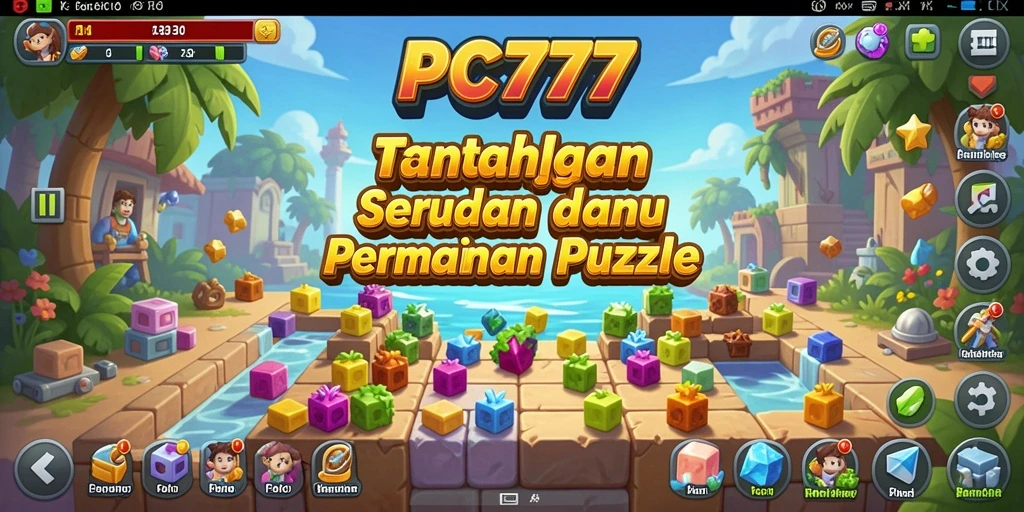 Tampilan menarik dari gameplay PC777 dengan berbagai tantangan Puzzle yang menegangkan.