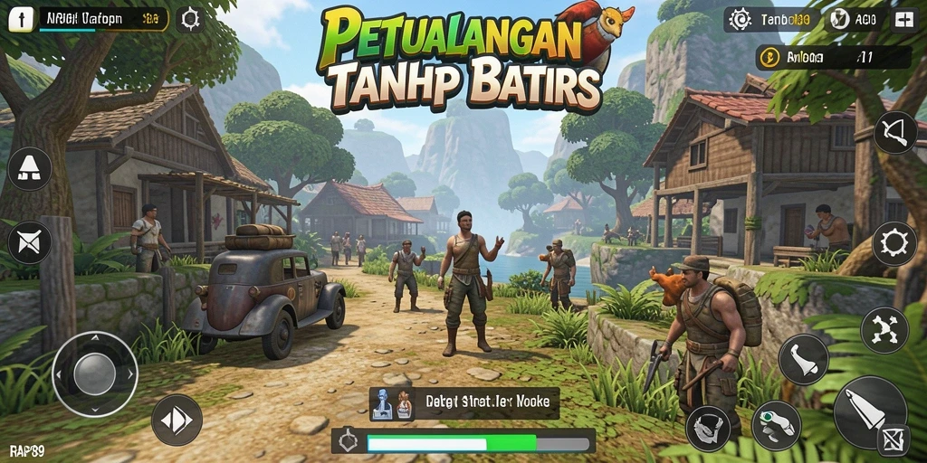 Tampilan visual menakjubkan dari gameplay RAP89 dalam dunia terbuka.