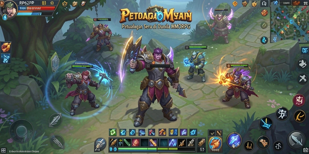 Screenshot gameplay <strong>RP62RP</strong> menunjukkan aksi seru di dunia fantasi.