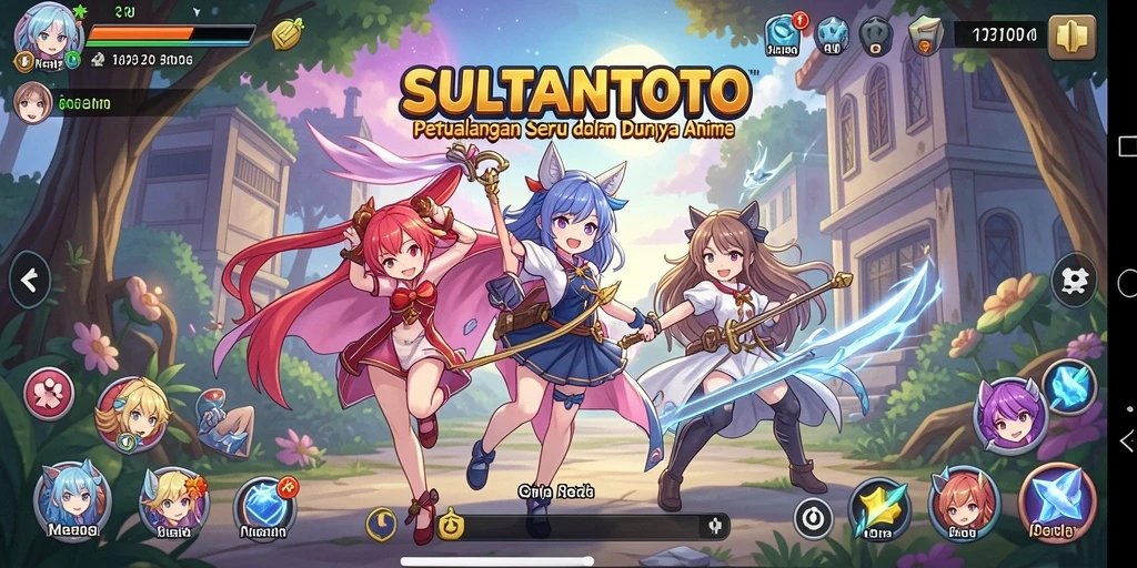 Screenshot gameplay SULTANTOTO menampilkan aksi karakter Anime yang menakjubkan.