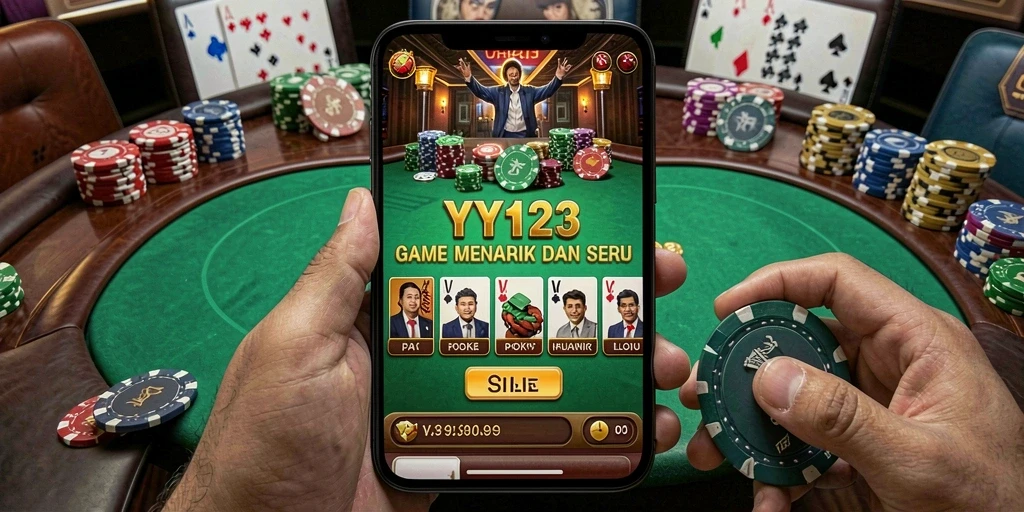 Tampilan gameplay seru dari game Poker YY123.